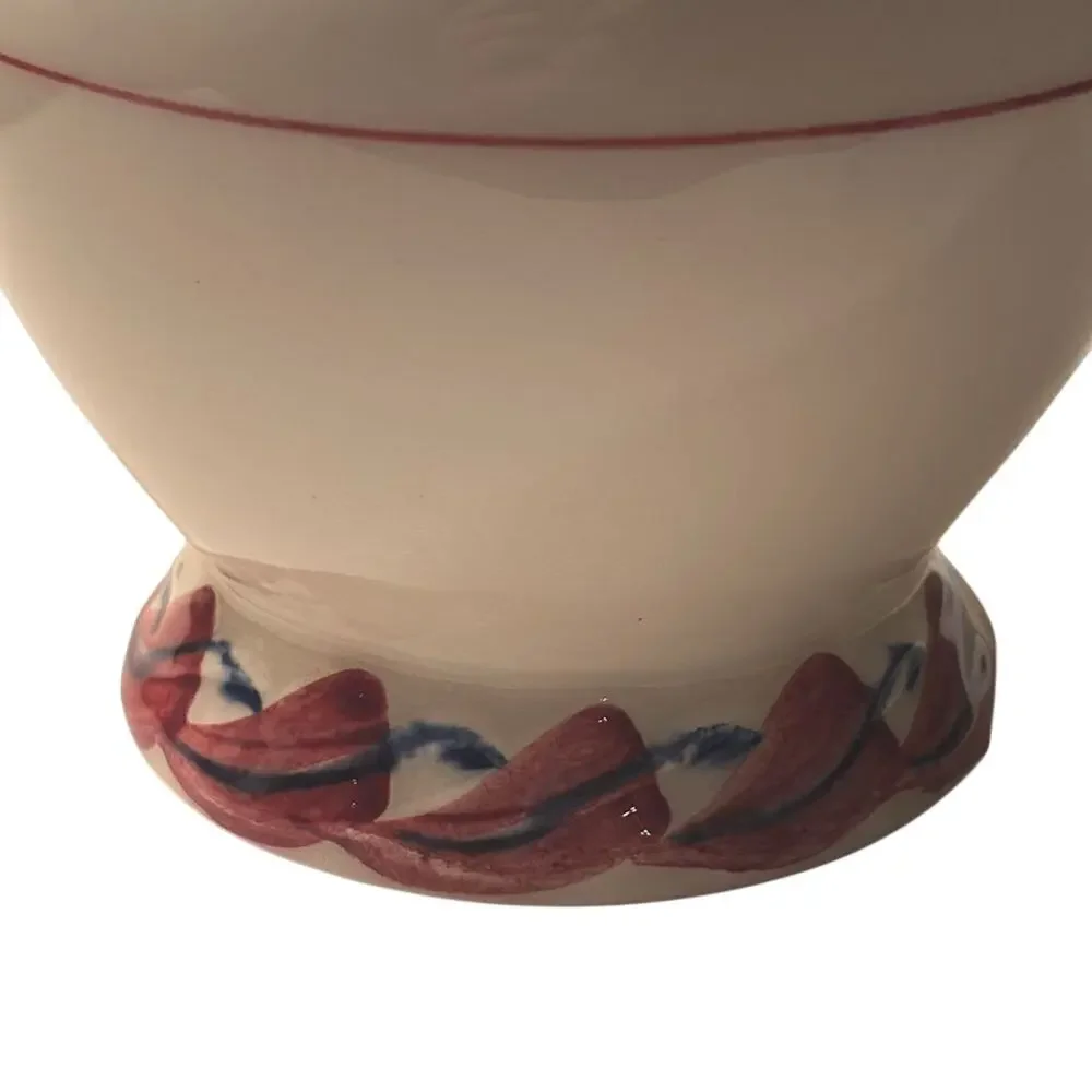 Vernon Kilns Mountain Hand Painted Pottery Creamer Pitcher Made in USA